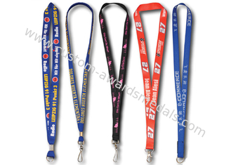 Silk Screen Printing Promotional Lanyards For ID Card, Mobile Photo, Work Card With Metal Clip