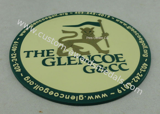 Promotional 2D PVC Coaster , Custom Plastic Luggage Tag For Business