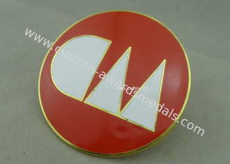 Gold Plating Zinc Alloy Pin Badge Custom Cloisonne Hard Enamel Metal Name Badges