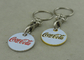 Silver Customized Trolley Coin Keyring Brass Trolley Tokens For Shopping Car