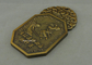 Die Casting Souvenir Badges Pewter Antique Gold 3D Club Pin Badges Promotional