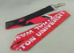 Celebration Promotional Lanyards Printing Stain Material Neck Ribbon With Twist Hook