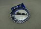 Customized Silver Hard Enamel Medal With Zinc Alloy , Die Struck Medal For Running Sport