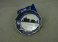 Customized Silver Hard Enamel Medal With Zinc Alloy , Die Struck Medal For Running Sport