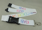 Heat Transfer Promotional Lanyards , Customized Printing Lanyard With Safety Buckle