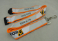 Customized Promotional Lanyards , Polyester Sublimation Lanyard With Safety Buckle
