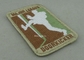 Back Twill / Threads Polyester Custom Embroidery Patches For Club / Uniform
