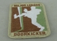 Back Twill / Threads Polyester Custom Embroidery Patches For Club / Uniform