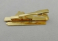 Small Nickel Custom Gold Personalized Tie Bar Gift With Epoxy Black Train