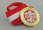 88mm Enamel Medal Antique Silver Plating , Iron Medal For Sport Game