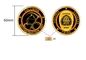Soft Enamel Brass Personalized Coins Die Struck Gold CRU OEM
