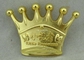 3D Crown Brass Die Stuck Soft Enamel Pin Gold Plating Logo Customized