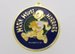 National Service Childrens Gold Brass Enamel Medal  , Custom Dance Medals