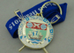 Runcorn Rowing Club Medals With Imitation Hard Enamel , Die Casting And Nickel Plating