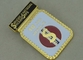 Zinc Alloy Gold 3D Medal Soft Enamel Badges Die Casting With Brooch Pin